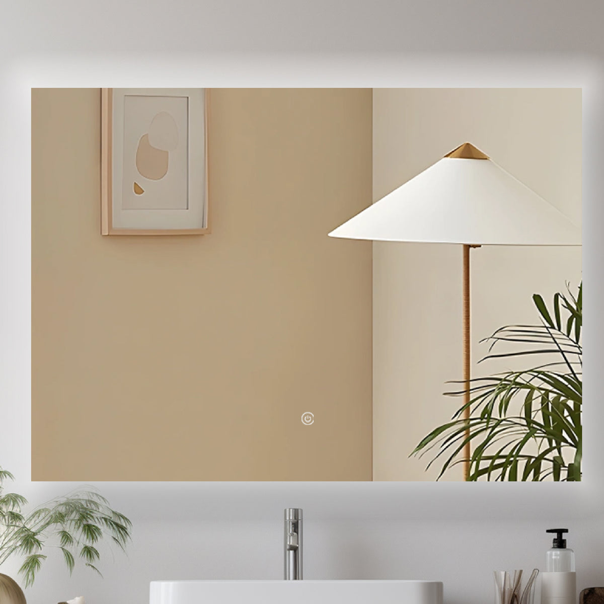DELTA LED bathroom mirror with anti-fog
