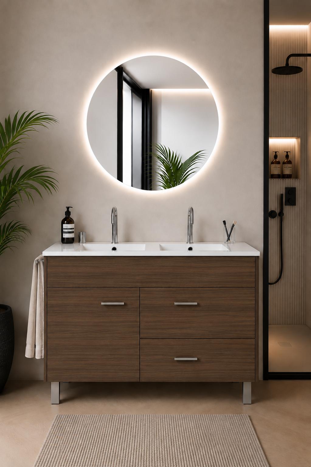 SAMOS bathroom vanity unit with basin