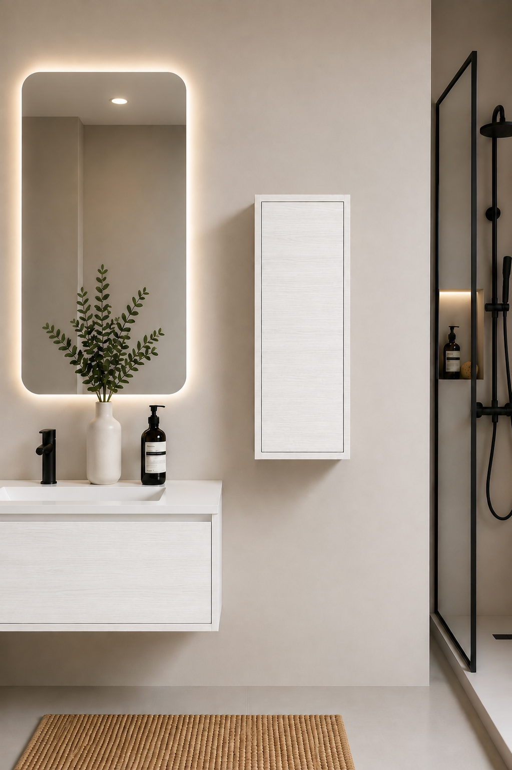FLORENCIA bathroom cabinet with 1 door, 70 cm