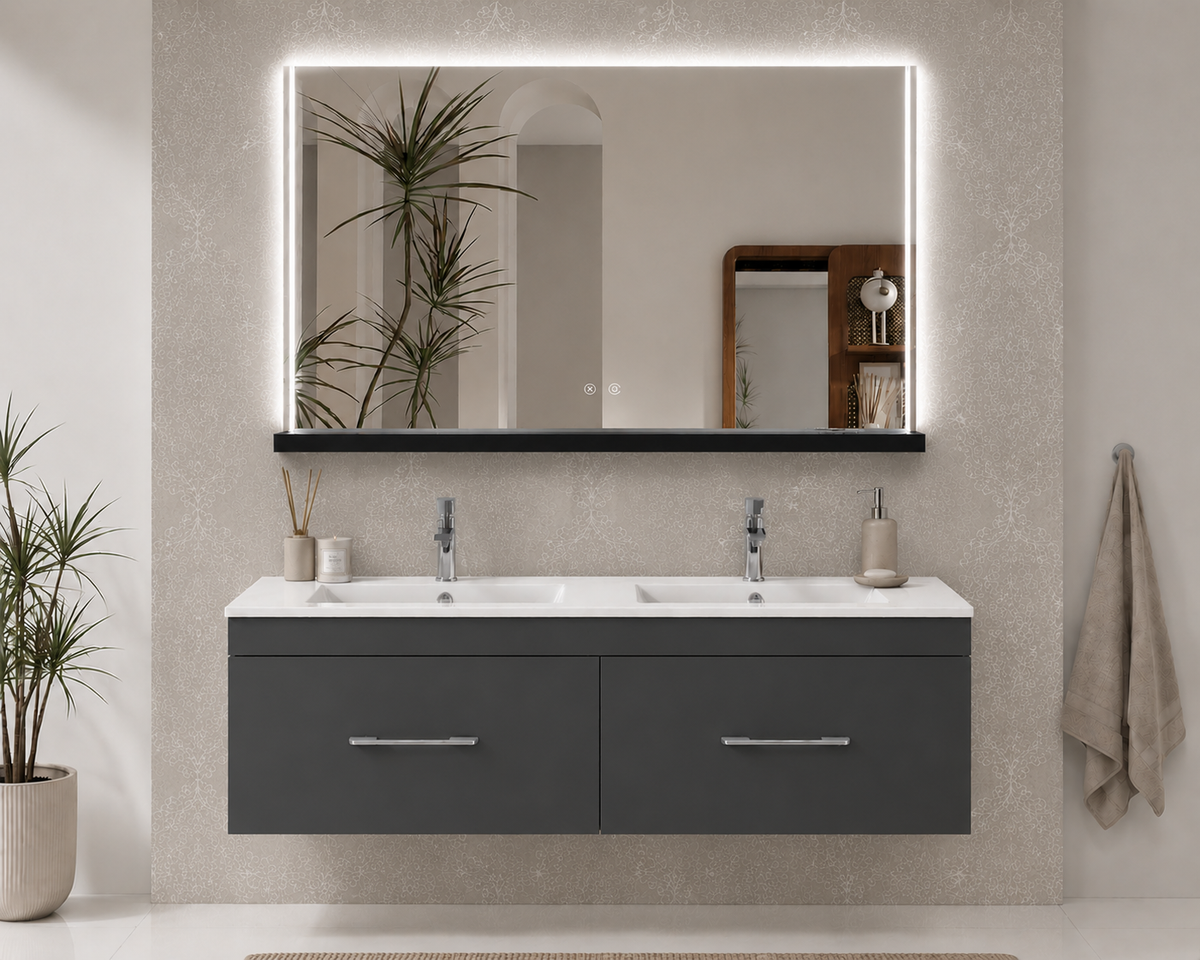 FLORENCIA wall-hung bathroom vanity unit with basin