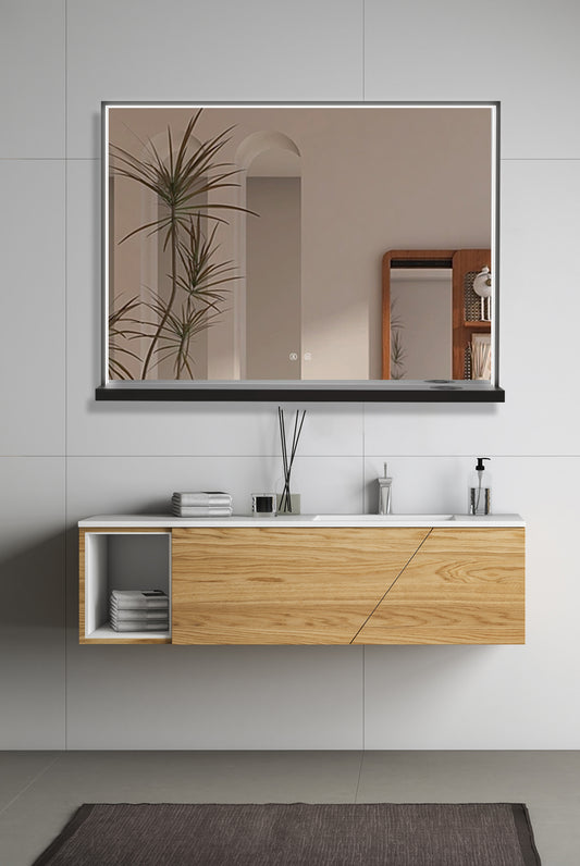 Cermin kamar mandi LED DANUBIO dengan Bluetooth dan anti-kabut