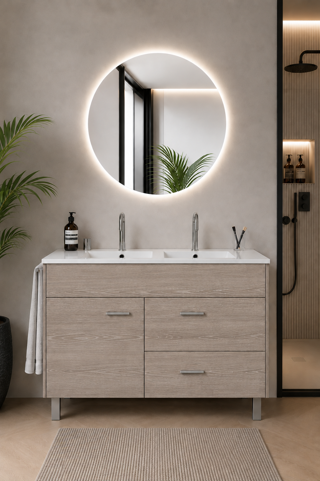 SAMOS bathroom vanity unit with basin