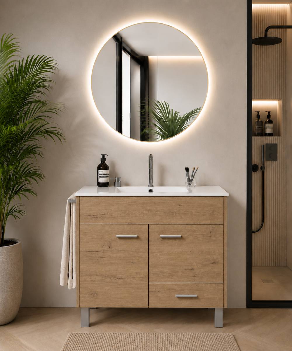 Kabinet kamar mandi SAMOS dengan wastafel · Stepa