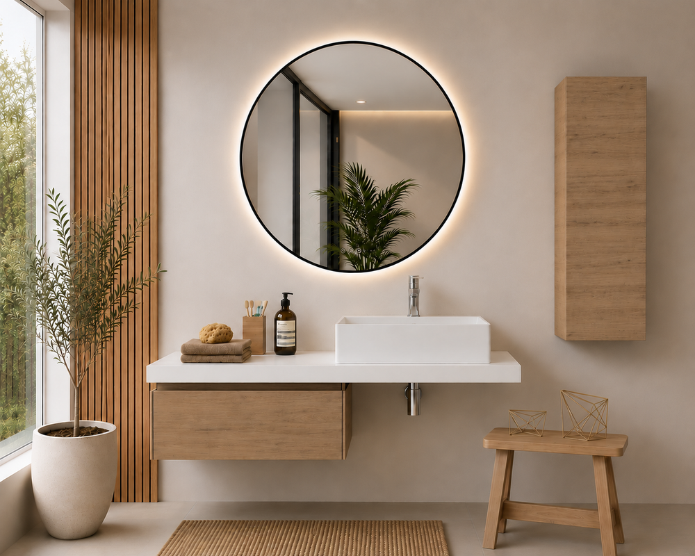 Kabinet kamar mandi Sicilia 120 cm dengan wastafel duduk · Stepa