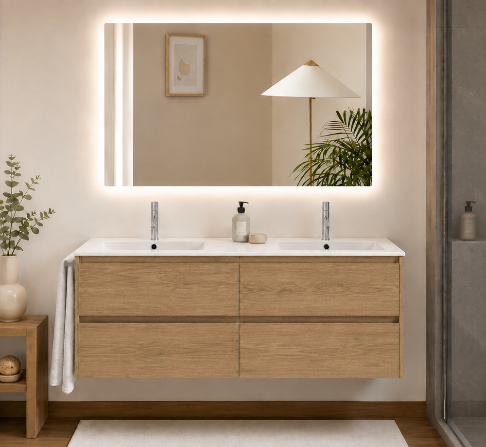 Kabinet kamar mandi IBIZA QUATTRO dengan wastafel dan 4 laci · Stepa